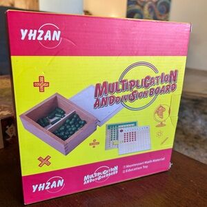 Montessori Math Manipulatives Material Multiplication and Division Board